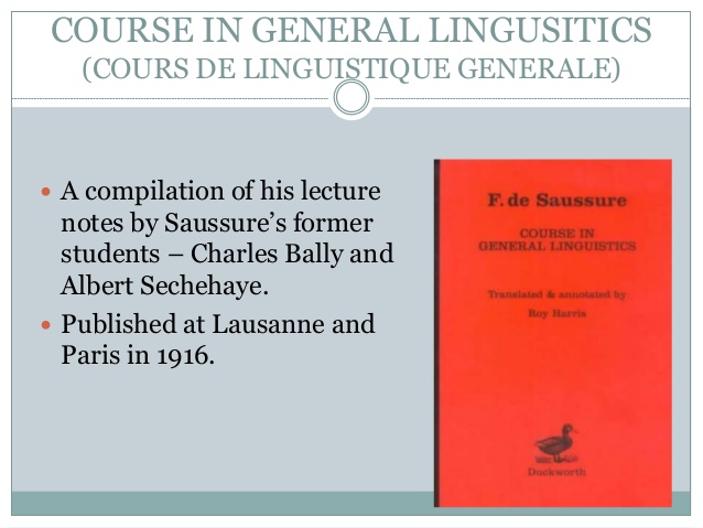 course in general linguistics by ferdinand de saussure pdf